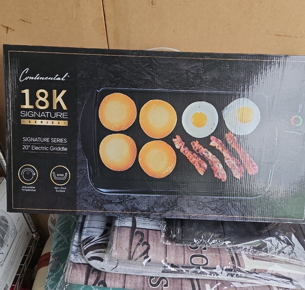 Continental Electric Griddle with Black Surface